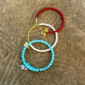 Trio of Alex and Ani bracelets